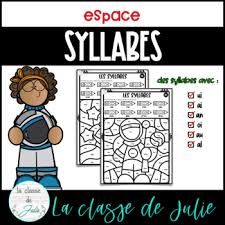 Les coloriages magiques sont une activité très interessante pour développer l'attention, la concentration et pour apprendre les maths et la lecture. French Space Colour By Code Coloriage Magique Syllabes De L Espace