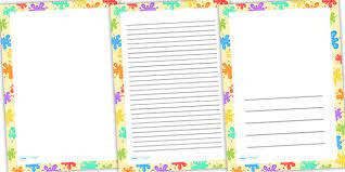 A collection of free page border designs with themes related to children. Coloured Splats Borders Free Colourful Borders And Frames