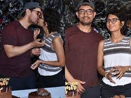 Azad rao khan is definitely a spitting image of his parents, aamir and kiran in the above pictures, right? Photos Aamir Khan Locks Lips With Wife Kiran Rao At His Birthday Celebrations