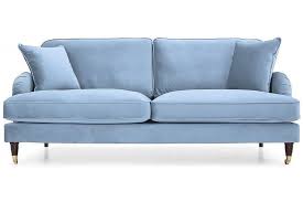 Shop wayfair for all the best blue sofas & couches. Rupert Sky Blue Velvet 3 Seater Sofa Furnitureinstore