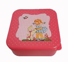 lunchdoos retro met meisje lunchdoos lunchbox retro kinderen