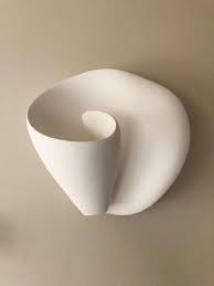 Not sure how to finish a curated gallery wall? Tulip Contemporary Wall Sconce Wall Light In White Plaster Hannah Woodhouse Contemporary Wall Sconces Wall Sconces Wall Lights