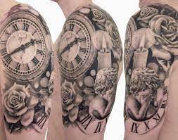 Time Tattoo By Speranza Tatuaggi Post 6719 Time Tattoos Angel Sleeve Tattoo Watch Tattoos