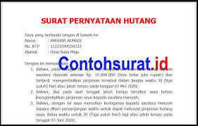 Biasanya, surat ini dapat digunakan dalam berbagai kebutuhan sebagai pengingat akan. Contoh Surat Pernyataan Hutang Bermaterai Penjara Surat Tanda