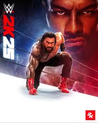 The cover of WWE 2K25 featuring Roman Reigns and Paul Heyman ☝️