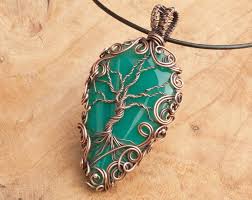 Copper Wire Wrapped Gemstone Pendants By Micharmicrafts On Etsy Wire Wrapped Gemstone Jewelry Wire Wrapped Gemstones Pendant Wire Wrapped Gemstones