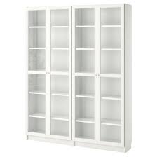 Black Billy Bookcase With Glass Doors Billy Oxberg Bookcase White Glass 63x11 3 4x79 1 2 Ikea Glass Bookcase Bookcase With Glass Doors White Bookcase