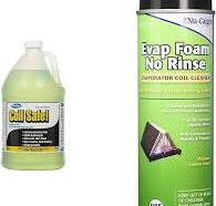 ComStar Coil Safe Evaporator Coil Cleaner and Nu-Calgon Evap Foam No Rinse  Evaporator Coil Cleaner