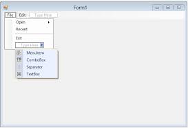 Creating A Visual Basic Menu