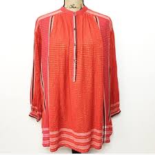 Mix & match this pants with other items to create an avatar that is unique to you! Free People Tops Free People Red Gold Metallic Tunic Shirt Poshmark