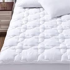 Amazon Com Cozylux Cotton Mattress Pad Cover Twin Xl Bed Deep Pocket Non Slip Quilted Fitted Soft Mattress Topper Up Soft Mattress Mattress Mattress Pad Cover