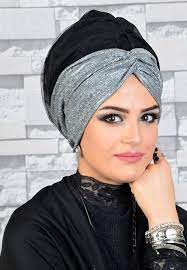 Aise Tesettur Siyah Gumus Tesettur Hayal Tul Bone Tunik Siyah Gumus