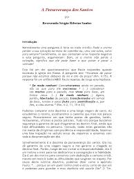 Parte de la lingüística que estudia el significado de las palabras y de sus formas gramaticales. A Perseveranca Dos Santos Reverendo Sergio Ribeiro Santos Pecado Salvacao