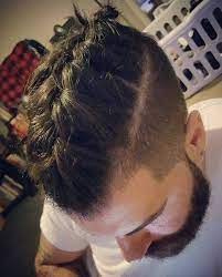 Bearded Hipster Man Braid Hairstyle Photograph Mens Braids Hairstyles Braided Hairstyles Long Hair Styles Men