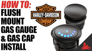 How To Harley Flush Mount Gas Gauge Cap Install Youtube