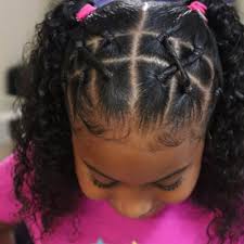 It is a hairstyle that involves packing your hair into a bun, holding it in place with a thread. 21 Hairstyles For Toddlers With Curly Hair Girl S Best
