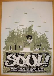 2004 De La Soul Portland Silkscreen Concert Poster By Bobby Dixon Concert Posters Gig Posters Music Poster
