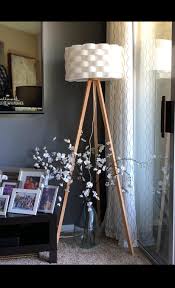 Bijou Brightech Tripod Floor Lamp With Unique Cylindrical Lamp Shade Tripod Floor Lamps Tripod Floor Lamp Living Rooms Modern Floor Lamps