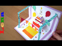 Kreativ Mit Lena Geburtstagskuchen Karte Basteln Birthday Cake Card Diy Youtube