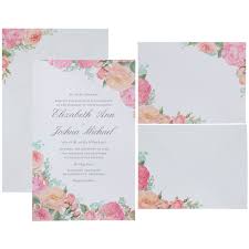 With some practice anyone can make this spectacular design bloom to life. Floral Corner Wedding Invitations Hobby Lobby 1581768