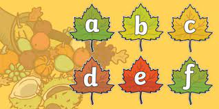 After cutting those out, i wrote a different letter of the alphabet on each leaf. Free A Z Alphabet On Autumn Leaves Teacher Made