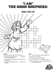 John 10 The Good Shepherd Sunday School Crossword Puzzles These The Good Shepherd Crossword P Bible Lessons For Kids Sunday School Crossword The Good Shepherd
