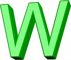 3d render golden foil alphabet w isolated on white background stock photo. Green 3d Letter W Alphabet View Free Image From Needpix Com