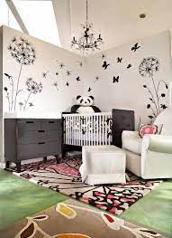 Maybe Bellas Room Similar To This Only With Pops Of Brighter Colors And Obviously Not A Crib Nursery Design Baby Nursery Design Panda Nursery