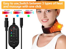 Amazon.com: Neck Heating Pad, Heated Massage, with 3 Temp Vibration and 4  Timing Settings, Neck Heating pad for Pain Electric for Soreness &  Stiffness Relief : Health & Household