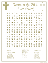 Lots of free bible printables our bible worksheets include cursive handwriting practice, crossword puzzles, word scrambles, and seek & finds. Printable Names In The Bible Word Search