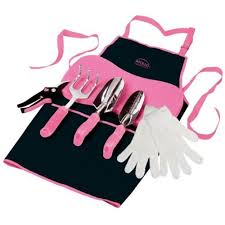 Garden Tool Kit Pink 7 Piece Ladies Home Gardening Supplies Set Apron Digging Gardening Tool Kit Pink Tools Garden Kits