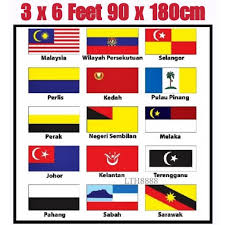 Jom download bendera negeri di malaysia untuk mewarna yang bermanfaat dan boleh di perolehi dengan cepat pendidikan abad ke 21. Astar Malaysia Bendera Negeri 3x6 Flag Polyester 90cmx180cm Shopee Malaysia