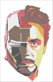 I liked creating this pattern for embroidery, because from the first crosses the new year mood appears. Bogo Free Superheroes Character Iron Man Tony Stark Robert Etsy Cross Stitch Art Cross Stitch Disney Cross Stitch