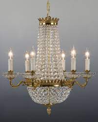 American brass & crystal, a premier manufacturer in new jersey of the finest quality cast brass and crystal chandeliers in lighting. Reproduction Antique Brass Crystal Chandelier Lcc 4 Federalist