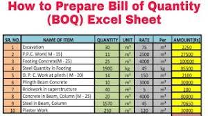 If you cannot find the right format, you can if you cannot find the right format, you can create a custom number format. How To Prepare Bill Of Quantities Boq 2021 Youtube