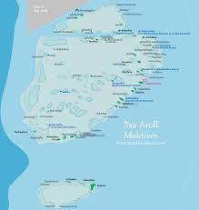 Full maldives map with atoll names, islands, resorts and airports.printable image. Map Of Baa Atoll Maldives And Attractions Maldives Map Org
