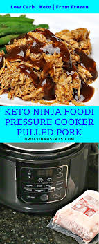 An Easy Keto Pressure Cooker Pulled Pork Recipe That Uses The Ninja Foodi Pr Pulled Pork Recipes Pressure Cooker Pulled Pork Pulled Pork Pressure Cooker Recipe