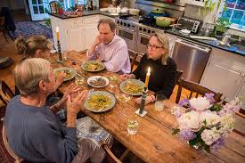 a narrow dining table the martha's