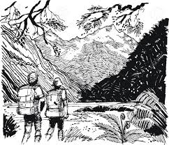 Vector Illustration Of Hikers In Mountain Valley Royalty Free Cliparts Vectors And Stock Illustration Image 13360748 Collection by kshma rao • last updated 11 weeks ago. vector illustration of hikers in mountain valley
