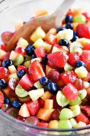 Just nothing with spinach or fruit in the salad, like cranberries, oranges, or raisins. Fruit Salad Recipe Lemon Vanilla Glaze The Gunny Sack