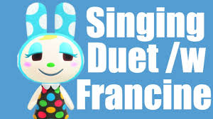 This is a profile for francine, a villager from animal crossing: Animal Crossing New Horizon Villagers Singing Francine Duet Youtube
