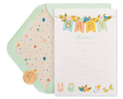 Amazon Com Papyrus Baby Shower Invitations Banner 20 Count Everything Else