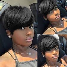 Custom toupee for men black short wig remy human hair system private order units. Only Us44 17 Buy Graceful Jet Black Short Capless Straight Layered Women S Human Hair Wig Jet Black At Onlin Short Hair Styles Short Straight Hair Hair Styles