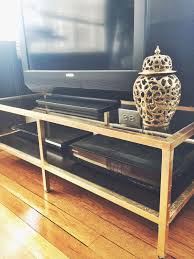 Gold Leafed Vittsjo Tv Unit There Comes A Yes Ikea Tv Stand Tv Stand Ikea Hack Ikea Tv