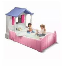Outdoor toy playhouses are available in a wide choice of designs and sizes to encourage outdoor play in developing children. Little Tikes Princess Bed Babies Kids Baby Nursery Kids Furniture Childrens Beds On Carousell