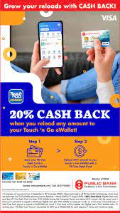 Top up your mobile prepaid, get food delivered for free and more with the touch 'n go ewallet! Public Bank With 20 Cash Back When Reload On Touch N Go Everydayonsales Com News