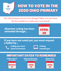 How To Vote In Ohio S 2020 Primary Woub Public Media