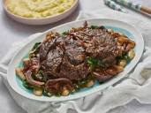 Braised Blade Steak with Butter Beans Recipe | Food Network
