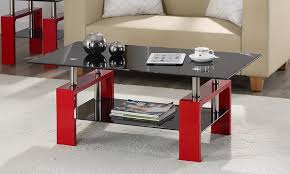 I painted this table an apple red and then applied a black glaze over the top. Elise Black Or Red Coffee Table Groupon Goods