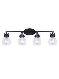 Canarm Ivl705a04bk Carson 4 Lights 400w Matte Black Vanity Light Free Shipping On Orders 99 Bestledz Com